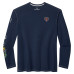 Футболка с длинным рукавом Chicago Bears Tommy Bahama Navy Oasis Endzone Lux