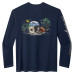 Футболка с длинным рукавом Chicago Bears Tommy Bahama Navy Oasis Endzone Lux