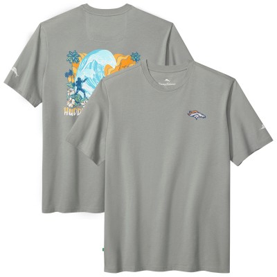 Футболка Denver Broncos Tommy Bahama Gray Huddle & Hang Tens
