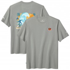 Cincinnati Bengals Tommy Bahama Gray Huddle & Hang Tens T-Shirt