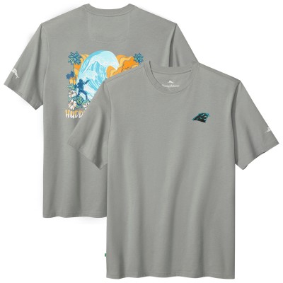 Футболка Carolina Panthers Tommy Bahama Gray Huddle & Hang Tens