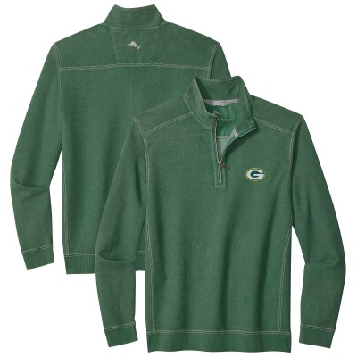 Green Bay Packers Tommy Bahama Green Sport Tobago Half-Zip Pullover