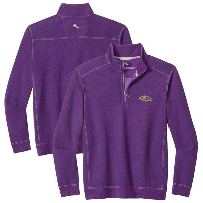 Baltimore Ravens Tommy Bahama Purple Sport Tobago Half-Zip Pullover