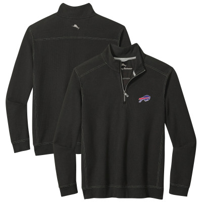 Пуловер Buffalo Bills Tommy Bahama Black Sport Tobago Half-Zip