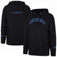 Los Angeles Chargers 47 Black La Familia Headline Pullover Hoodie