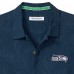 Seattle Seahawks Tommy Bahama College Navy Endzone Paradise COOLMAX Button-Up Shirt