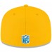 Бейсболка Los Angeles Chargers New Era Gold Charger Power 59FIFTY