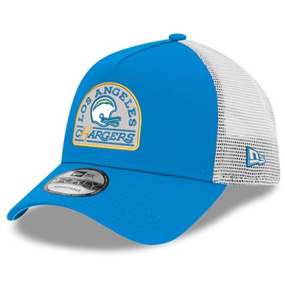 Бейсболка Los Angeles Chargers New Era Powder Blue Charger Power A-Frame 9FORTY Trucker