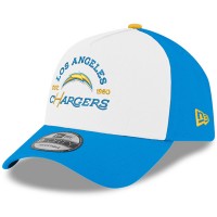 Бейсболка Los Angeles Chargers New Era White/Powder Blue Charger Power A-Frame 9FORTY