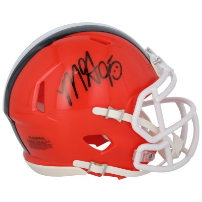 Myles Garrett Cleveland Browns Autographed Fanatics Authentic Riddell 2024 Speed Mini Helmet