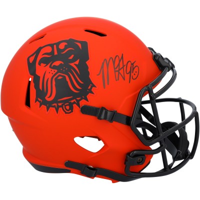 Myles Garrett Cleveland Browns Autographed Fanatics Authentic Riddell Rave Speed Replica Helmet