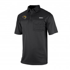 Jacksonville Jaguars Columbia Black Omni-Wick Flycaster Pocket Polo
