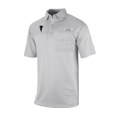 Atlanta Falcons Columbia Gray Omni-Wick Flycaster Pocket Polo Atlanta Falcons Columbia Gray Omni-Wick Flycaster Pocket Polo