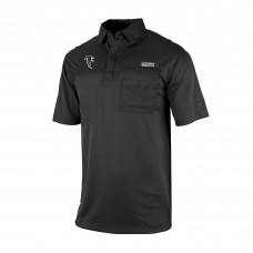 Atlanta Falcons Columbia Black Omni-Wick Flycaster Pocket Polo Atlanta Falcons Columbia Black Omni-Wick Flycaster Pocket Polo