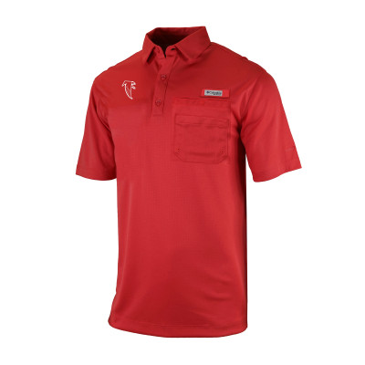 Поло Atlanta Falcons Columbia Red Omni-Wick Flycaster Pocket