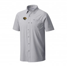 Jacksonville Jaguars Columbia Gray Slack Tide Omni-Wick Throwback Logo Button-Up Camp Shirt