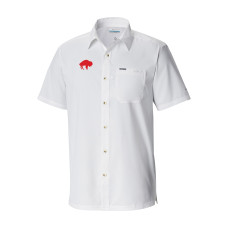 Рубашка Buffalo Bills Columbia White Slack Tide Omni-Wick Throwback Logo Camp