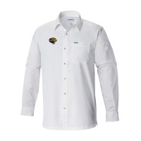 Jacksonville Jaguars Columbia White Slack Tide Omni-Wick Long Sleeve Button-Up Camp Shirt