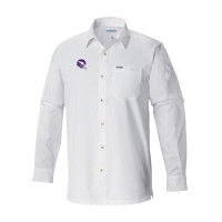 Minnesota Vikings Columbia White Slack Tide Omni-Wick Long Sleeve Button-Up Camp Shirt