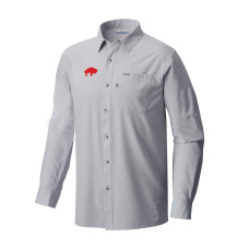 Рубашка с длинным рукавом Buffalo Bills Columbia Gray Slack Tide Omni-Wick Camp