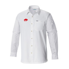 Рубашка с длинным рукавом Buffalo Bills Columbia White Slack Tide Omni-Wick Camp