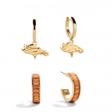 Denver Broncos BaubleBar Baguette Hoop Earring Set of 2