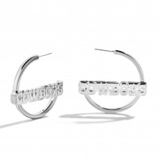 Dallas Cowboys BaubleBar Wordmark Hoop Earrings