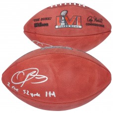 Odell Beckham Jr. Los Angeles Rams Autographed Fanatics Authentic Super Bowl LVI Wilson Duke Football with 2 Rec, 52 Yards, 1 TD Inscription Odell Beckham Jr. Los Angeles Rams Autographed Fanatics Authentic Super Bowl LVI Wilson Duke Football with 2 Rec, 52 Yards, 1 TD Inscription