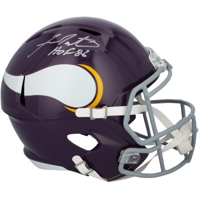 Fran Tarkenton Minnesota Vikings Autographed Fanatics Authentic Riddell 1961-79 Throwback Speed Replica Helmet with HOF 86 Inscription