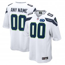 Именная джерси Seattle Seahawks Nike White 50th Season Away Game