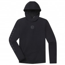 Pittsburgh Steelers UNRL Black 25 Ultra Long Sleeve Hooded T-Shirt