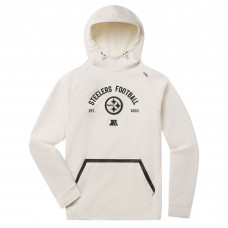Pittsburgh Steelers UNRL White 25 Crossover Hoodie II Pittsburgh Steelers UNRL White 25 Crossover Hoodie II