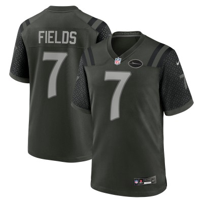 Игровая джерси New York Jets Justin Fields Nike Gotham Green 2025 Rivalries Collection Game