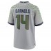 Игровая джерси Seattle Seahawks Sam Darnold Nike Wolf Gray 2025 Rivalries Collection Game