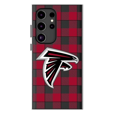 Atlanta Falcons Keyscaper Plaid Galaxy Magnetic Bump Case