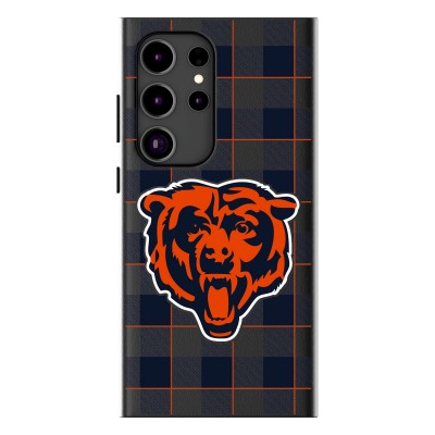 Chicago Bears Keyscaper Plaid Galaxy Magnetic Bump Case