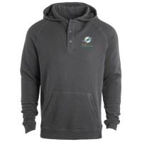 Miami Dolphins Dunbrooke Charcoal Montana Raglan Thermal Hoodie