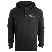 Minnesota Vikings Dunbrooke Black Montana Raglan Thermal Hoodie