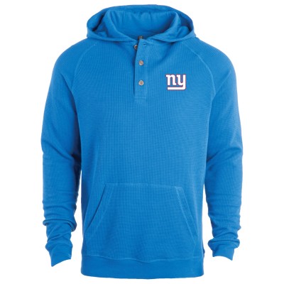 New York Giants Dunbrooke Royal Montana Raglan Thermal Hoodie