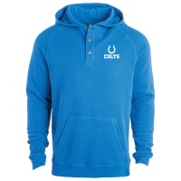 Indianapolis Colts Dunbrooke Royal Montana Raglan Thermal Hoodie