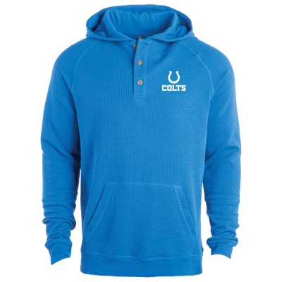 Indianapolis Colts Dunbrooke Royal Montana Raglan Thermal Hoodie