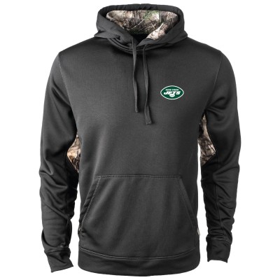 New York Jets Dunbrooke Black Ranger Real Tree Camo Hoodie