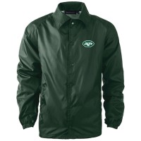 New York Jets Dunbrooke Green Coaches Classic Raglan Full-Snap Windbreaker Jacket