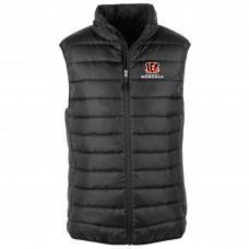 Cincinnati Bengals Dunbrooke Black Alberta Full-Zip Puffer Vest Cincinnati Bengals Dunbrooke Black Alberta Full-Zip Puffer Vest