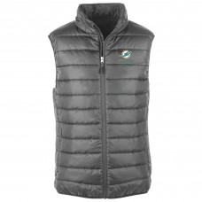 Miami Dolphins Dunbrooke Graphite Alberta Full-Zip Puffer Vest