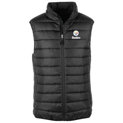 Pittsburgh Steelers Dunbrooke Black Alberta Full-Zip Puffer Vest