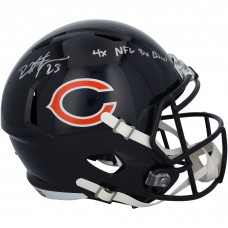 Devin Hester Chicago Bears Autographed Fanatics Authentic Riddell Speed Replica Helmet with 4x NFL Pro Bowl Inscription