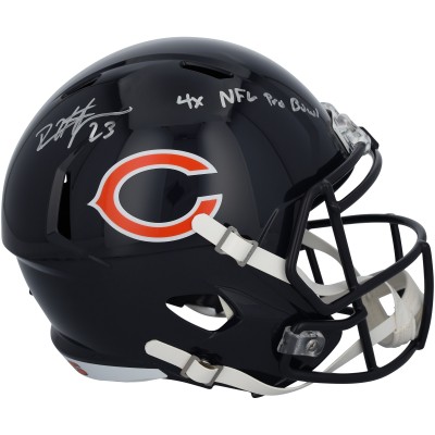 Devin Hester Chicago Bears Autographed Fanatics Authentic Riddell Speed Replica Helmet with 4x NFL Pro Bowl Inscription