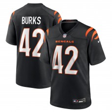 Cincinnati Bengals Oren Burks Nike Black Team Game Jersey