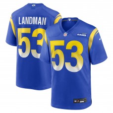 Nate Landman Los Angeles Rams Nike Team Game Jersey - Royal